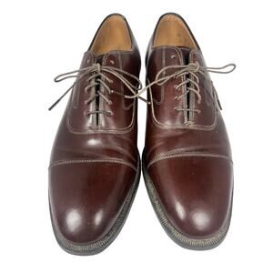 Johnston & Murphy Optima Cap Toe Oxford Burgundy USA 10D
